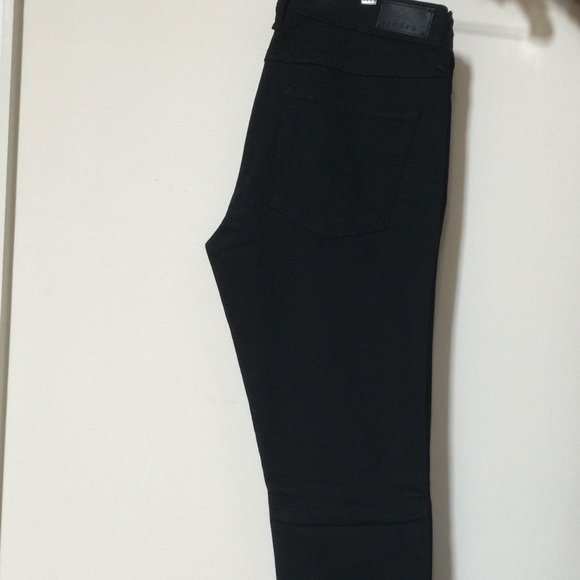 Sandro Paris Leather black Moto jeans US8 / Euro40 - Picture 12 of 14